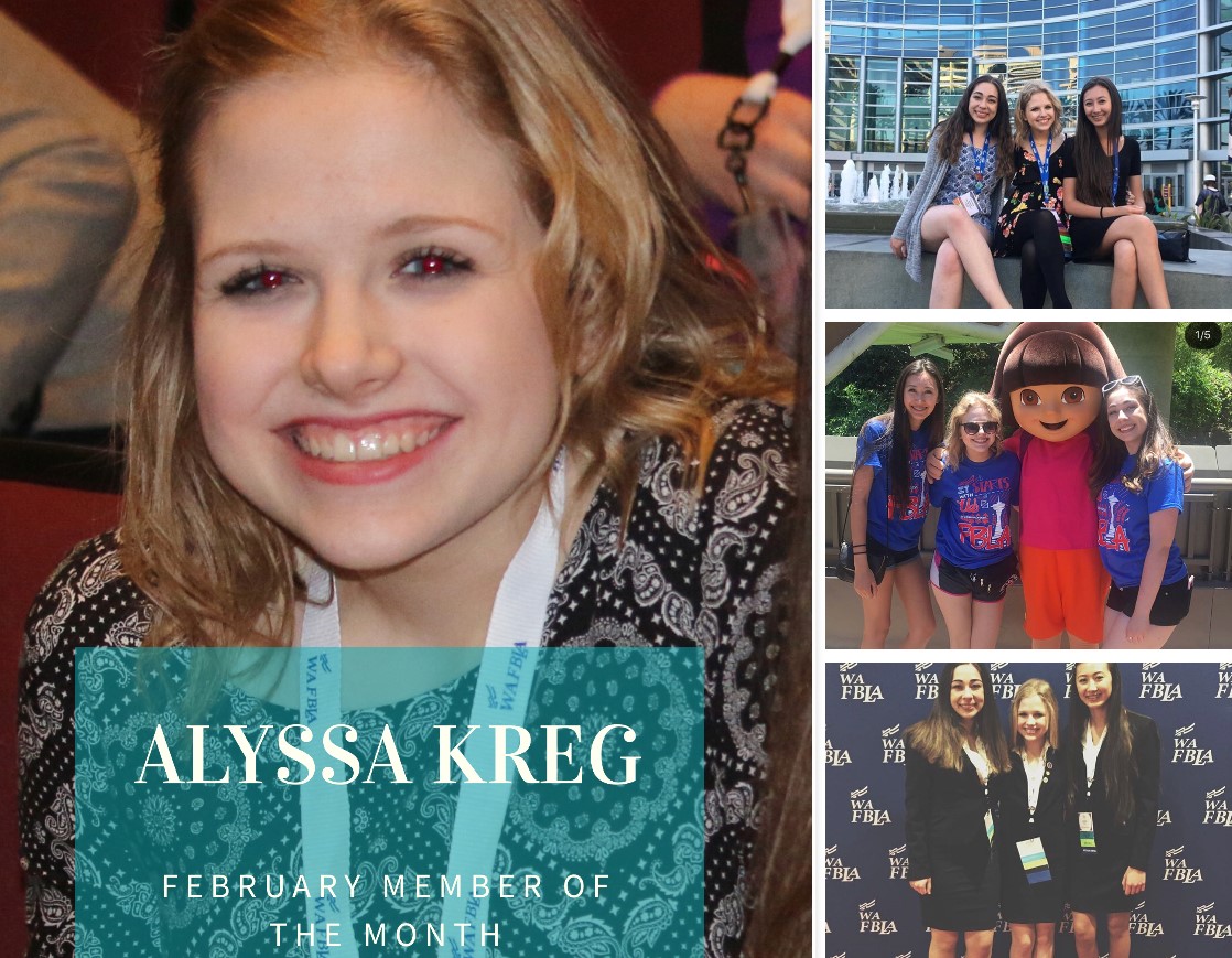 February Member of the Month - Alyssa Kreg